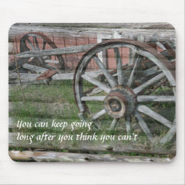 Western Stil rustikale Wagenrad-Maus Pad Mousepad