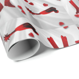 Western stimuliert Spuren und Herz-Umschlagpapier Geschenkpapier