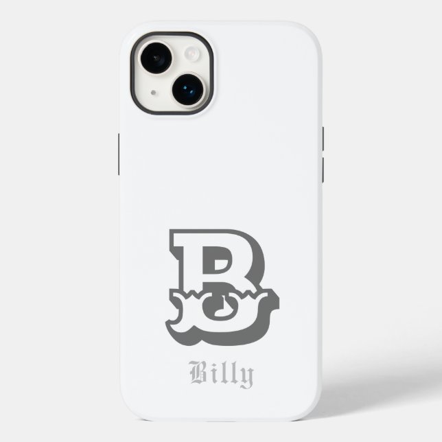 Western Stolz Personalisiert Monogramm Case-Mate iPhone Hülle (Rückseite)