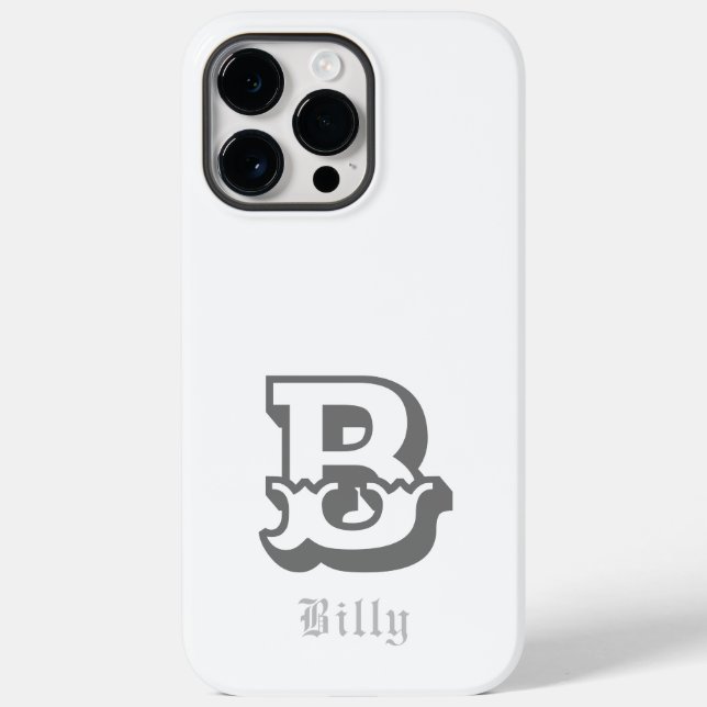 Western Stolz Personalisiert Monogramm Case-Mate iPhone Hülle (Rückseite)