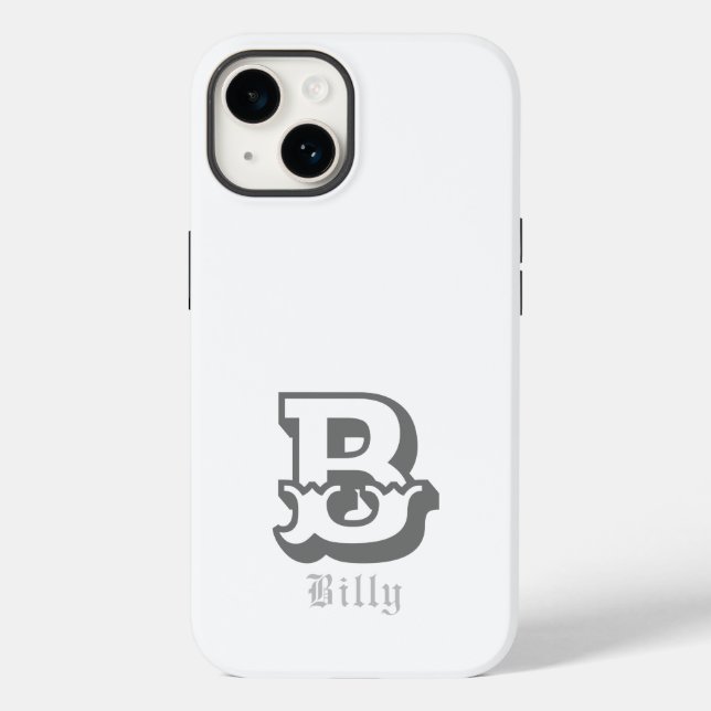 Western Stolz Personalisiert Monogramm Case-Mate iPhone Hülle (Rückseite)