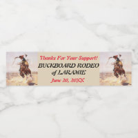 Western Style Cowboy und Bucking Horse Rodeo