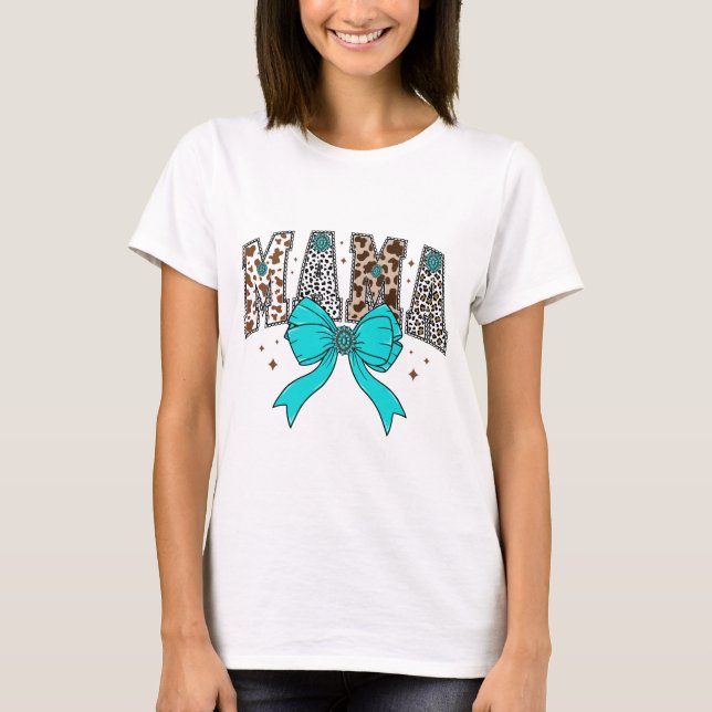 Western Style Mamma Design T - Shirt (Vorderseite)