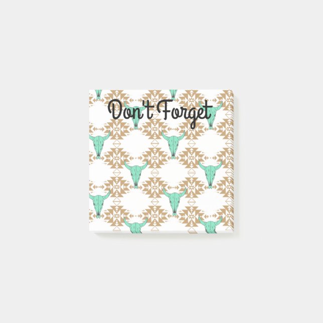 Western Style Sticky Notes  Post-it Klebezettel (Vorderseite)