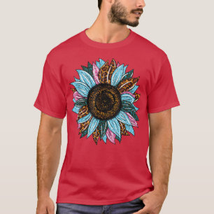 Western Südliches Land Leopard Gefärbte Krawatte S T-Shirt