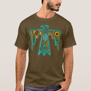 Western Sunflower Türkise Indianerin Thunde T-Shirt