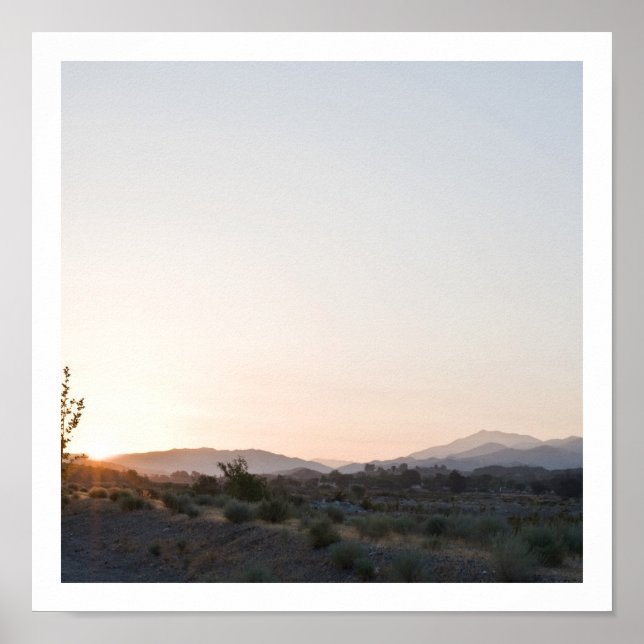 Western Sunrise Poster (Vorne)