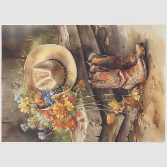 Western Tage Seidenpapier (Vorderseite)