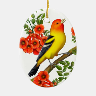 Western Tanager im Traumhaus Keramik Ornament