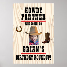 Western Theme Poster mit Foto