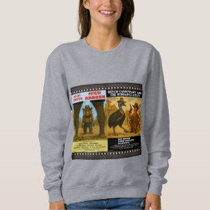 Western-Tierplakat-Parodie Sweatshirt