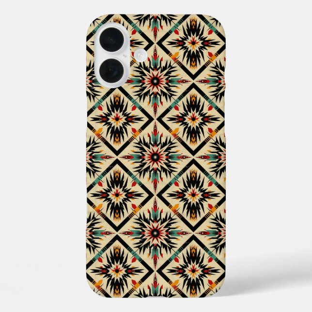 Western tiled pattern lovers Case-Mate iPhone hülle (Rückseite)