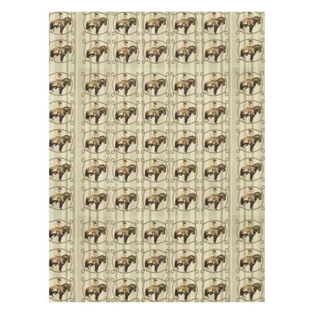 Western Tischdecke Vintag Cowboy (Vorderseite)