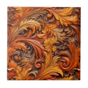 Western Toolted Leather Keramik Tile Fliese