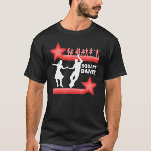 Western Traditioneller Square Dance Retro Dancing T-Shirt