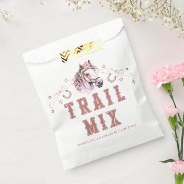 Western Trail Mix Gefallen Beutel - Pink Cowgirl T Geschenktütchen (Versiegelt)
