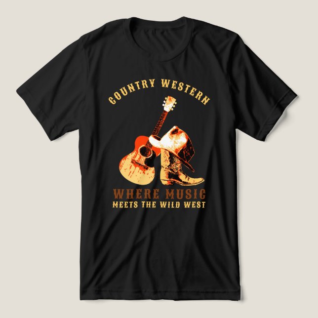 Western Tri-Blend Shirt (Design Vorderseite)