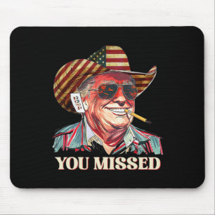 Western Trump Cowboy Du verpasst Cowboyhut Amerika Mousepad