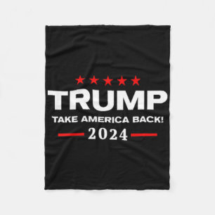 Western Trump Cowboy Sie haben Trump 2024 verpasst Fleecedecke
