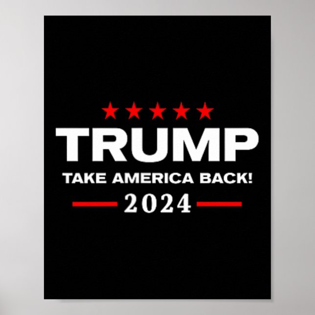 Western Trump Cowboy Sie haben Trump 2024 verpasst Poster (Vorne)