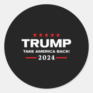 Western Trump Cowboy Sie haben Trump 2024 verpasst Runder Aufkleber