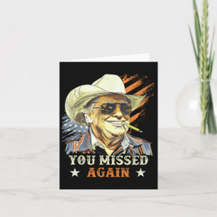 Western Trump Cowboy Sie haben wieder verpasst lus Karte
