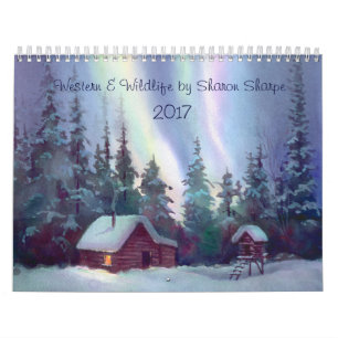 WESTERN-u. TIER-SZENEN 2016 durch SHARON SHARPE Kalender