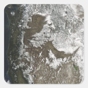 Western United Staaten Quadratischer Aufkleber