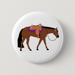 Western-Vergnügens-Pferd Button