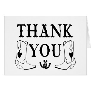 Western Vielen Dank Cowboy Boots Country Wedding