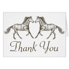 Western Vielen Dank für Ihre Hochzeit auf Pferd