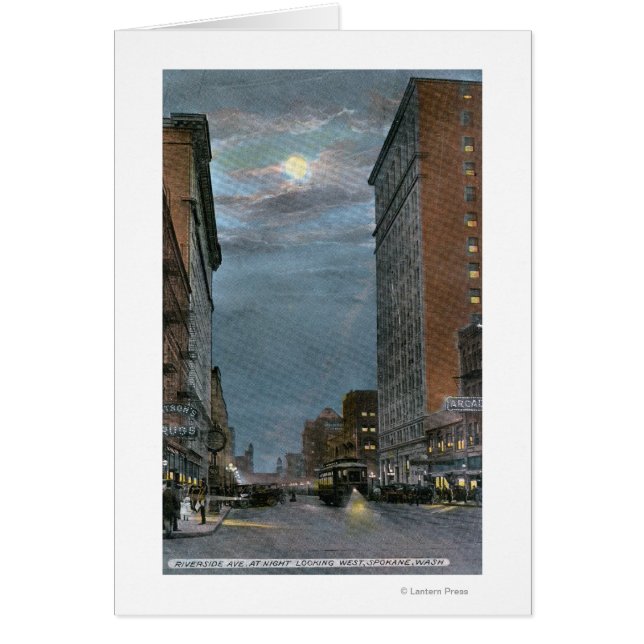 Western View Riverside Avenue at Night (Vorne)