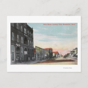 Western View von Main StreetKennewick, WA Postkarte