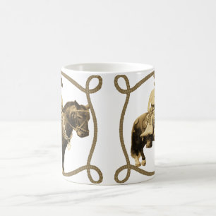 Western Vintag Cowboy auf Pferd Tasse