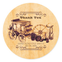 Western Vintag Elegant Hochzeit Gefallen Stickers