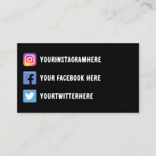 Western Vintag Instagram Twitter Facebook Visitenkarte