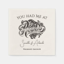 Western Vintag Rodeo Black Bridal Paare Dusche