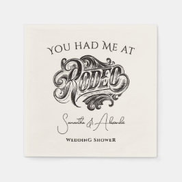 Western Vintag Rodeo Black Bridal Paare Dusche Serviette