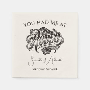 Western Vintag Rodeo Black Bridal Paare Dusche Serviette