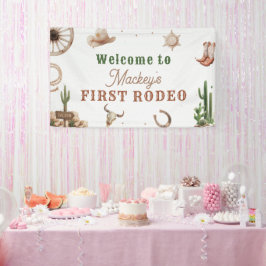 Western Vintage Cowboy Rodeo Banner