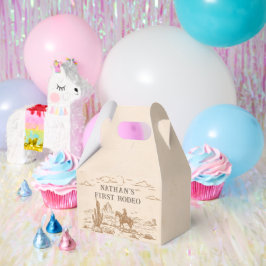 Western Vintage Rodeo Birthday Geschenkschachtel