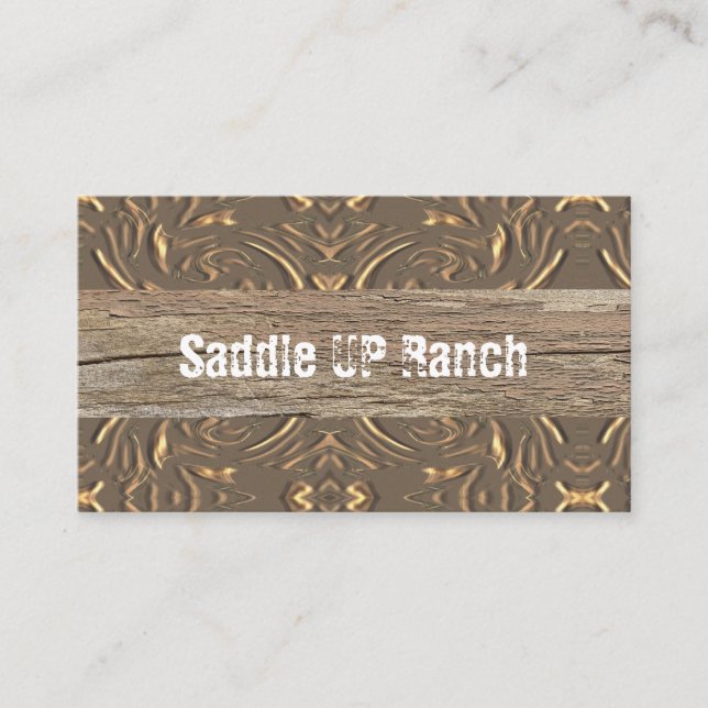 Western-Visitenkarten Visitenkarte (Vorderseite)