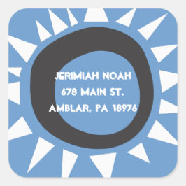 Western Wall Israel ReturnAddress-Aufkleber-Siegel Quadratischer Aufkleber