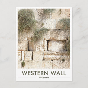 Western Wall Jerusalem Foto Postkarte