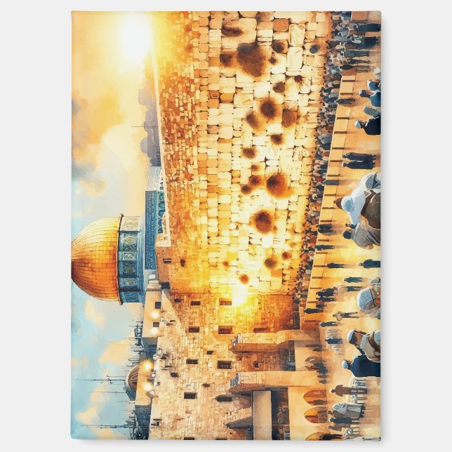 Western Wall Jerusalem Magnet (Vorderseite)