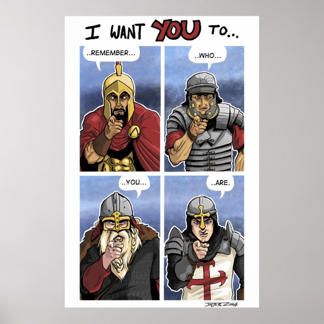 Western Warrior Grid Poster (Vorne)