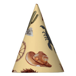 Western Wasserfarbe Kunst Partyhütchen