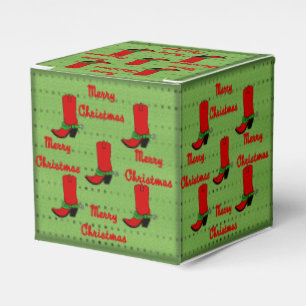 Western Weihnachten Gastgeschenk oder Geschenkboxe Geschenkschachtel