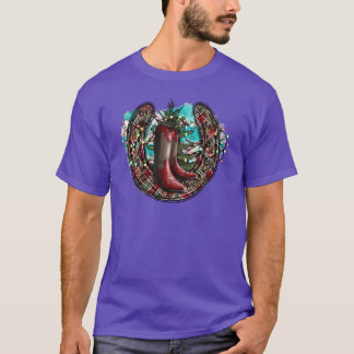 Western Weihnachten Vintag T-Shirt