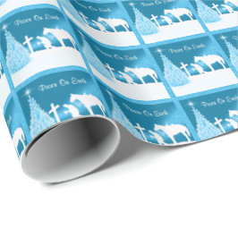 Western Weihnachts Cowboy Prachen Weltfrieden SM Geschenkpapier